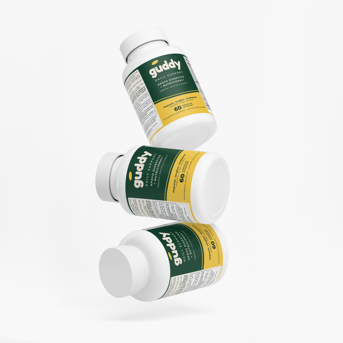 Guddy · Apoyo digestivo + nutricional · 60 cápsulas