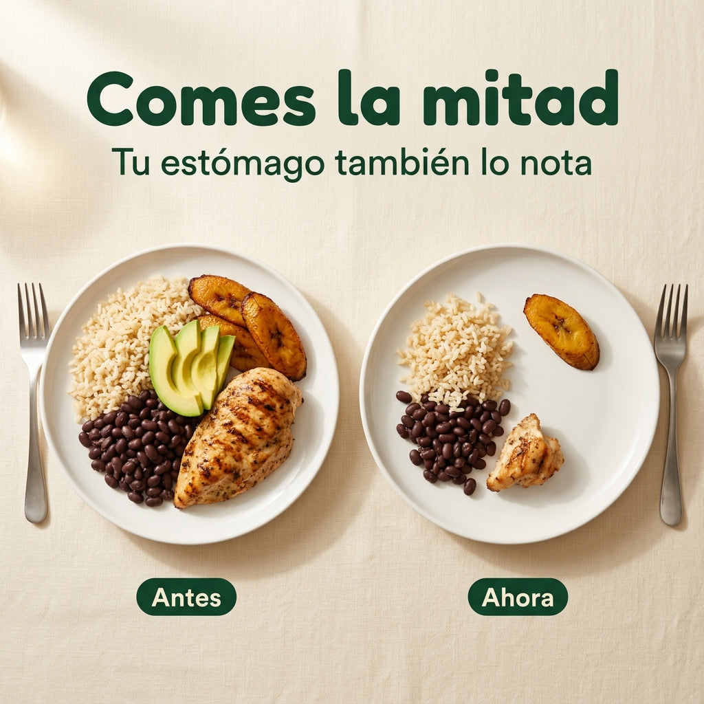 Comes la mitad: el plato de antes y el de ahora